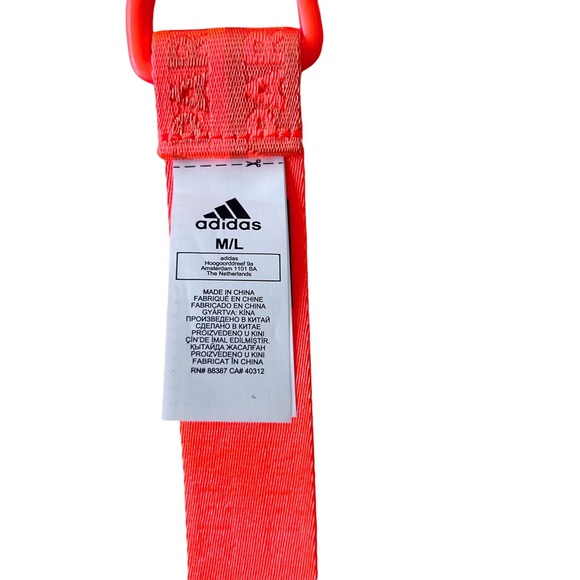 Adidas X IVY PARK Logo Logo Belt Neon Solar Orange - Picture 5 of 5